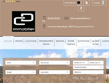 Tablet Screenshot of cdimmobilier69.com